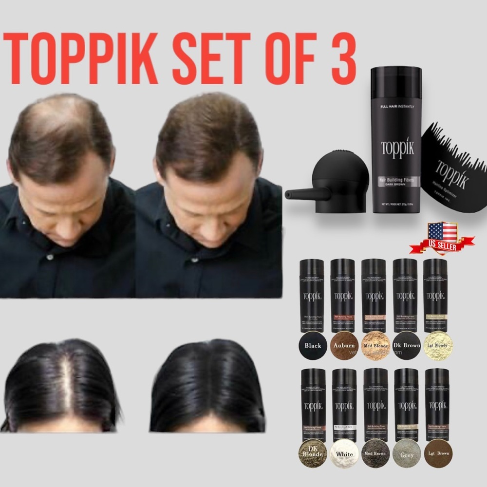 Toppik Hair Building Fibers with Spray Applicator and Comb
